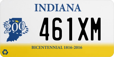 IN license plate 461XM