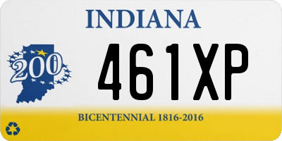 IN license plate 461XP