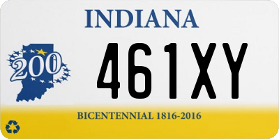 IN license plate 461XY