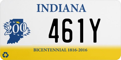 IN license plate 461Y