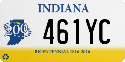 IN license plate 461YC