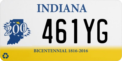 IN license plate 461YG