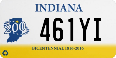 IN license plate 461YI