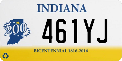 IN license plate 461YJ