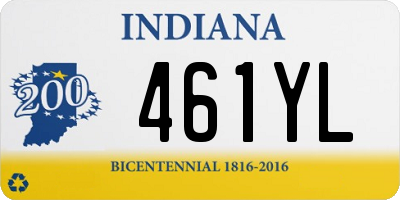 IN license plate 461YL