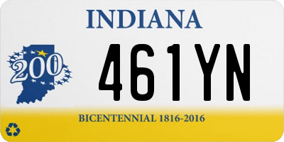 IN license plate 461YN