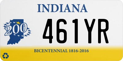 IN license plate 461YR