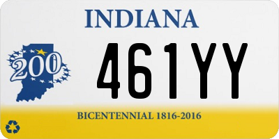 IN license plate 461YY