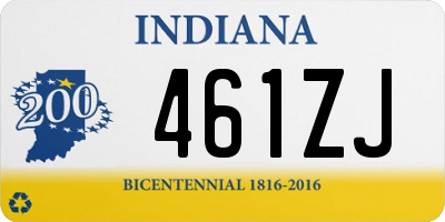 IN license plate 461ZJ