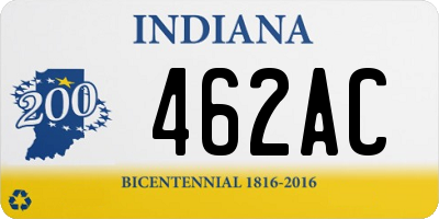 IN license plate 462AC