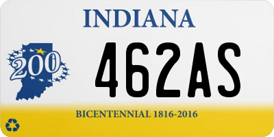 IN license plate 462AS