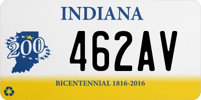 IN license plate 462AV