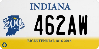 IN license plate 462AW