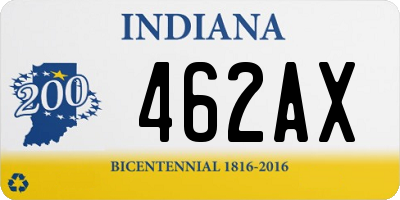 IN license plate 462AX