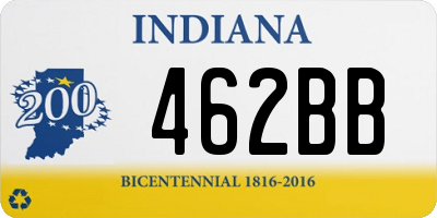 IN license plate 462BB