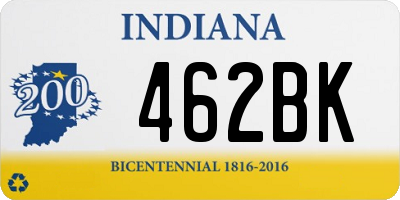 IN license plate 462BK