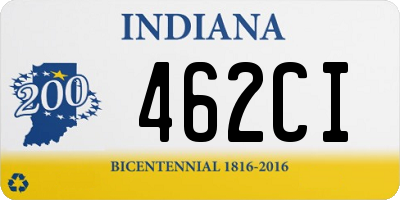 IN license plate 462CI