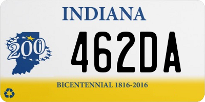 IN license plate 462DA