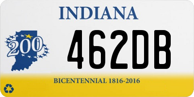 IN license plate 462DB