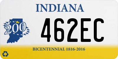 IN license plate 462EC