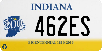 IN license plate 462ES