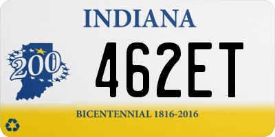 IN license plate 462ET