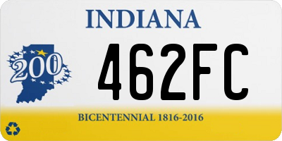 IN license plate 462FC