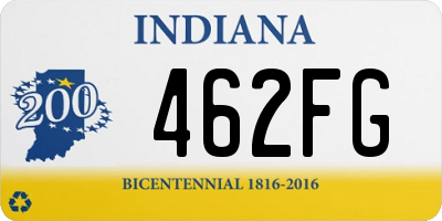 IN license plate 462FG