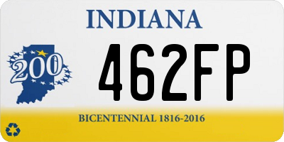 IN license plate 462FP