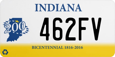 IN license plate 462FV