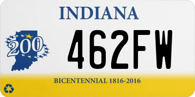 IN license plate 462FW