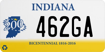 IN license plate 462GA