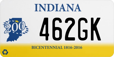 IN license plate 462GK