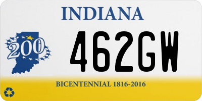 IN license plate 462GW