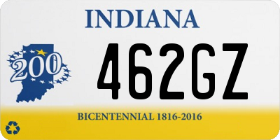 IN license plate 462GZ