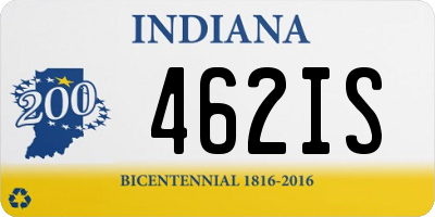 IN license plate 462IS