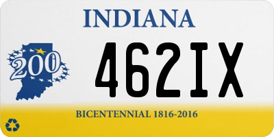 IN license plate 462IX