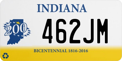 IN license plate 462JM