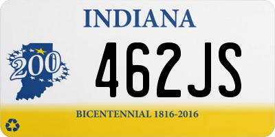 IN license plate 462JS