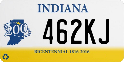 IN license plate 462KJ