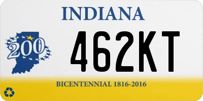 IN license plate 462KT