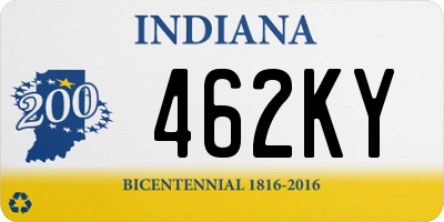 IN license plate 462KY