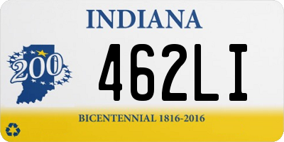 IN license plate 462LI