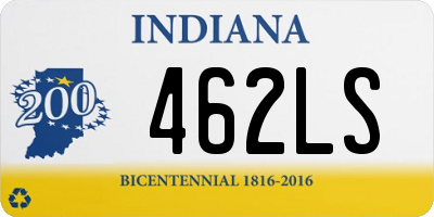 IN license plate 462LS