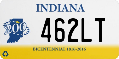 IN license plate 462LT