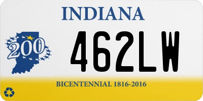 IN license plate 462LW