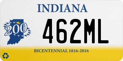 IN license plate 462ML