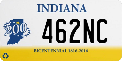 IN license plate 462NC