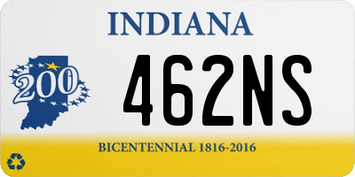 IN license plate 462NS