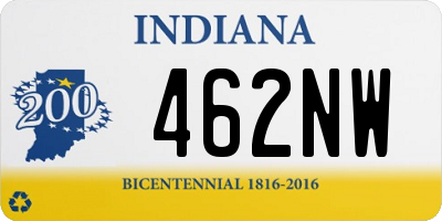 IN license plate 462NW